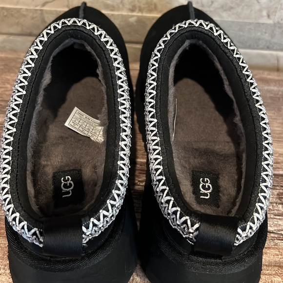 NEW UGG Tazz Platform Slipper Black Size 8 - Picture 5 of 10